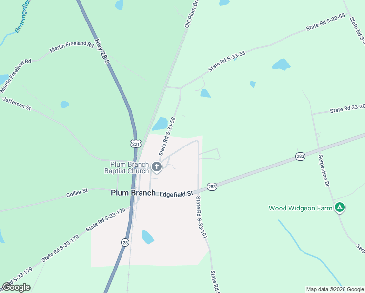 map of restaurants, bars, coffee shops, grocery stores, and more near 206 Church Street Extension in Plum Branch