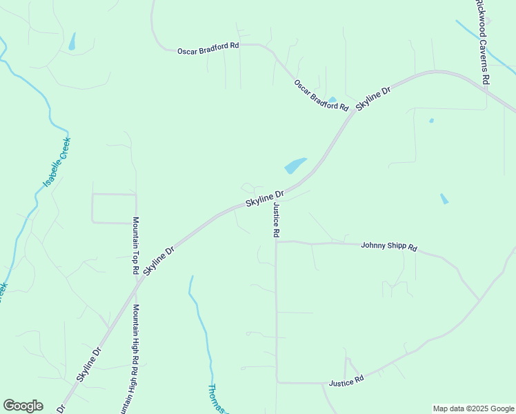 map of restaurants, bars, coffee shops, grocery stores, and more near 44 Justice Road in Warrior