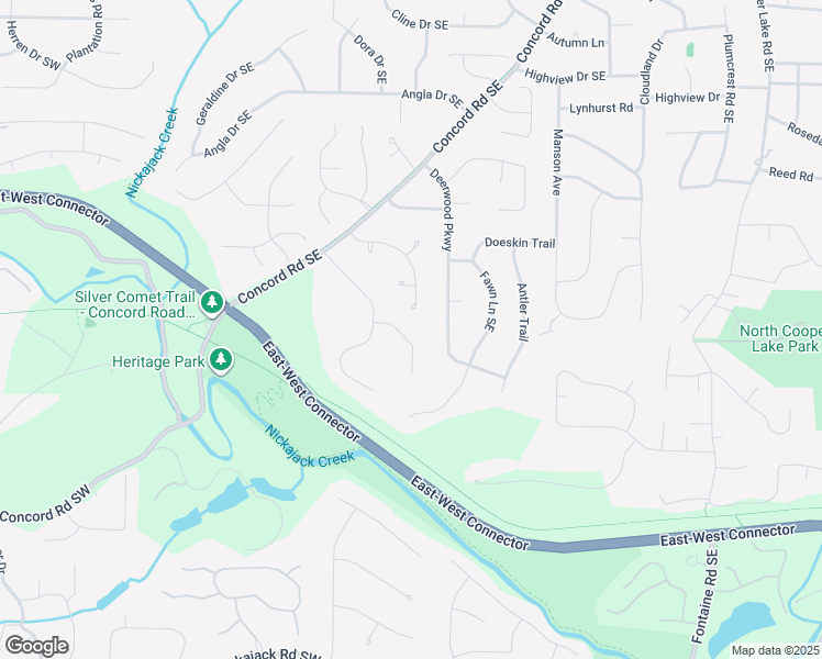map of restaurants, bars, coffee shops, grocery stores, and more near 4017 Benell Court Southeast in Smyrna