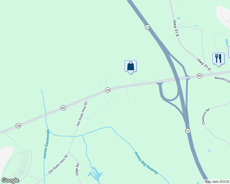 map of restaurants, bars, coffee shops, grocery stores, and more near 6318 South Carolina 90 in Conway