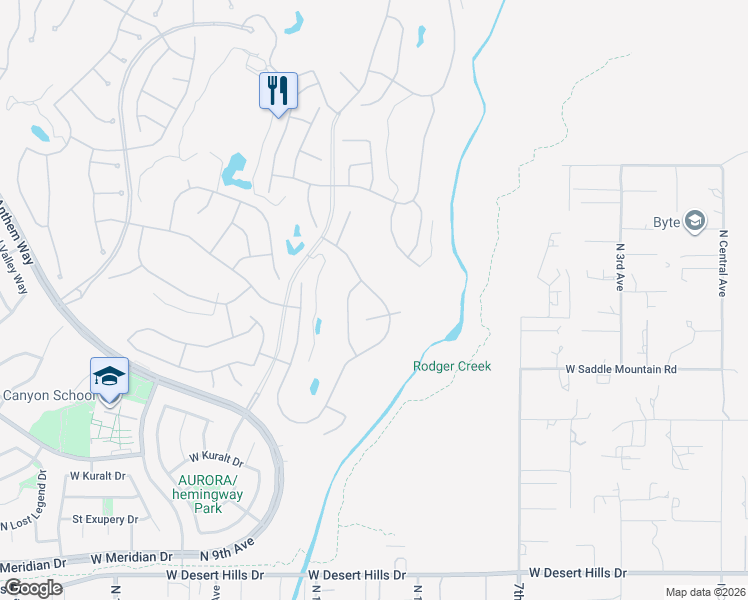 map of restaurants, bars, coffee shops, grocery stores, and more near 40434 North Candlewyck Lane in New River