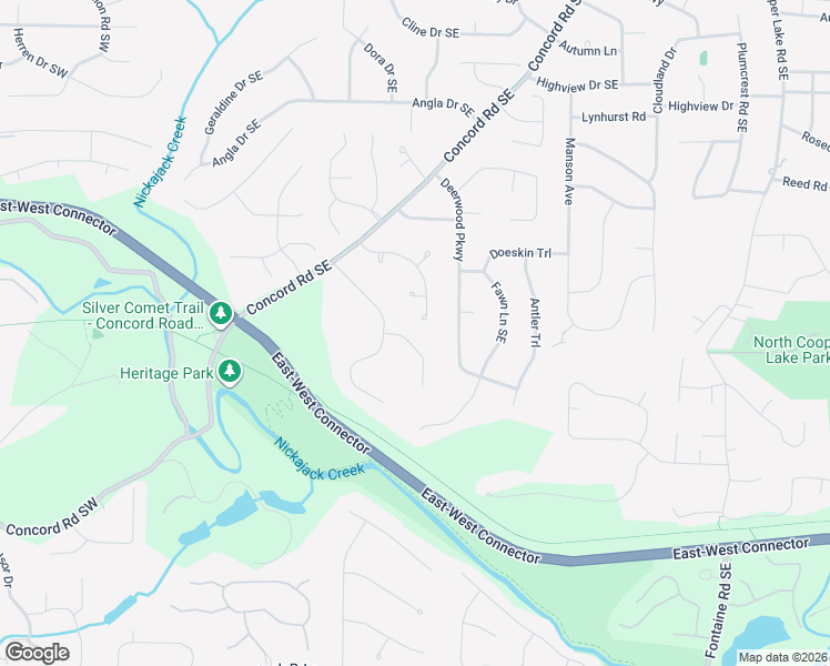 map of restaurants, bars, coffee shops, grocery stores, and more near 4017 Benell Court Southeast in Smyrna
