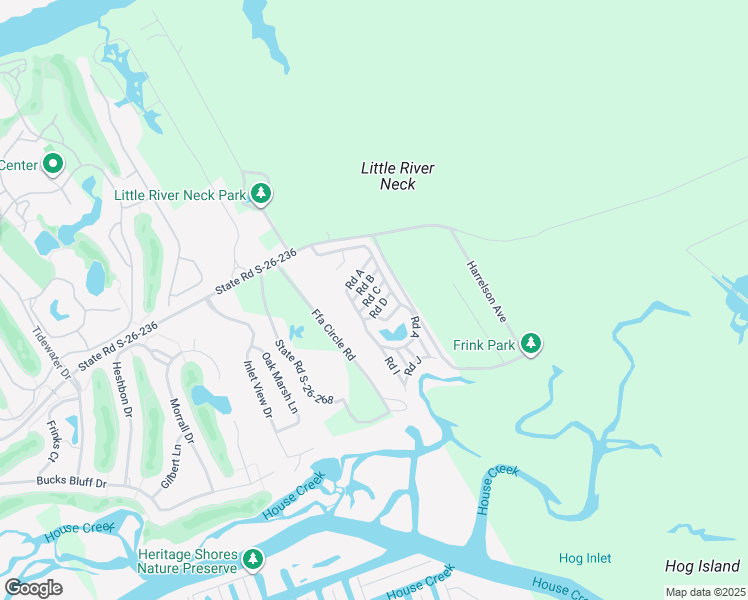 map of restaurants, bars, coffee shops, grocery stores, and more near 5400 Little River Neck Road in North Myrtle Beach