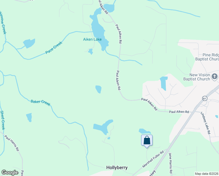 map of restaurants, bars, coffee shops, grocery stores, and more near 1400 Paul Aiken Road in Dallas