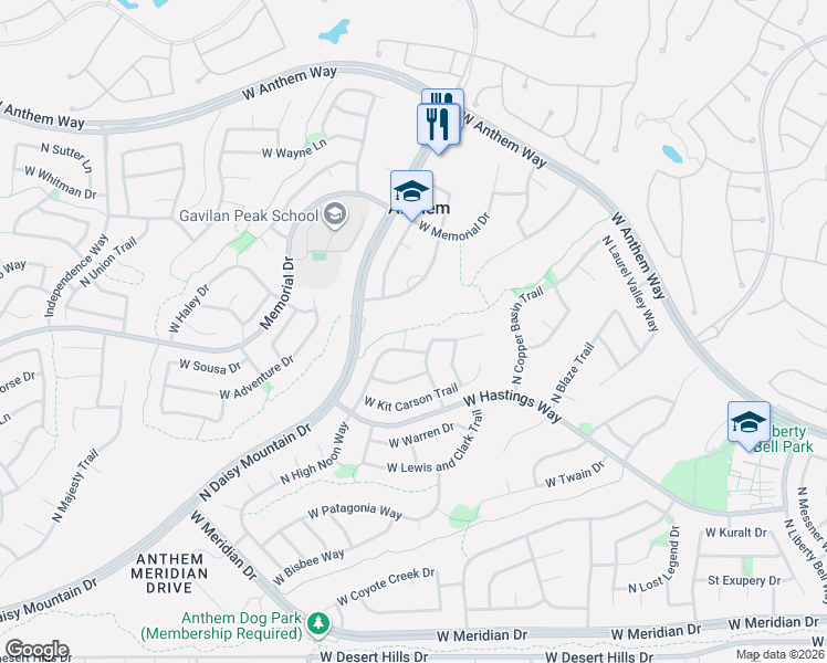 map of restaurants, bars, coffee shops, grocery stores, and more near 40416 North Graham Way in New River