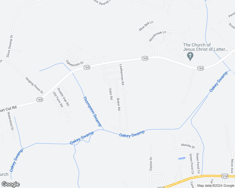 map of restaurants, bars, coffee shops, grocery stores, and more near Boker Road in Conway