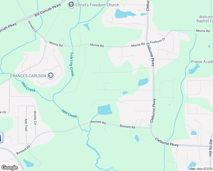 map of restaurants, bars, coffee shops, grocery stores, and more near 432 Juanita Lane in Powder Springs