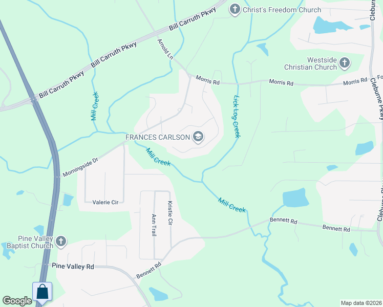map of restaurants, bars, coffee shops, grocery stores, and more near 447 Cotton Mill Drive in Hiram