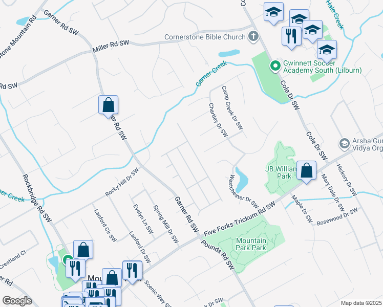 1063 Garner Creek Drive, Lilburn GA Walk Score