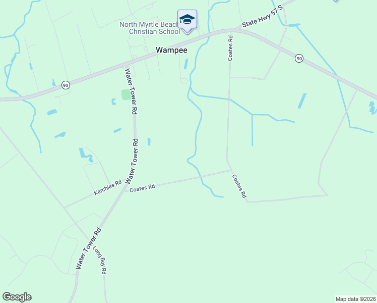 map of restaurants, bars, coffee shops, grocery stores, and more near Coates Road in Longs