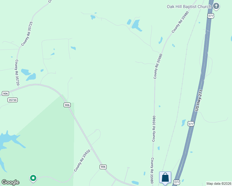 map of restaurants, bars, coffee shops, grocery stores, and more near 811 County Road 35980 in Arthur City