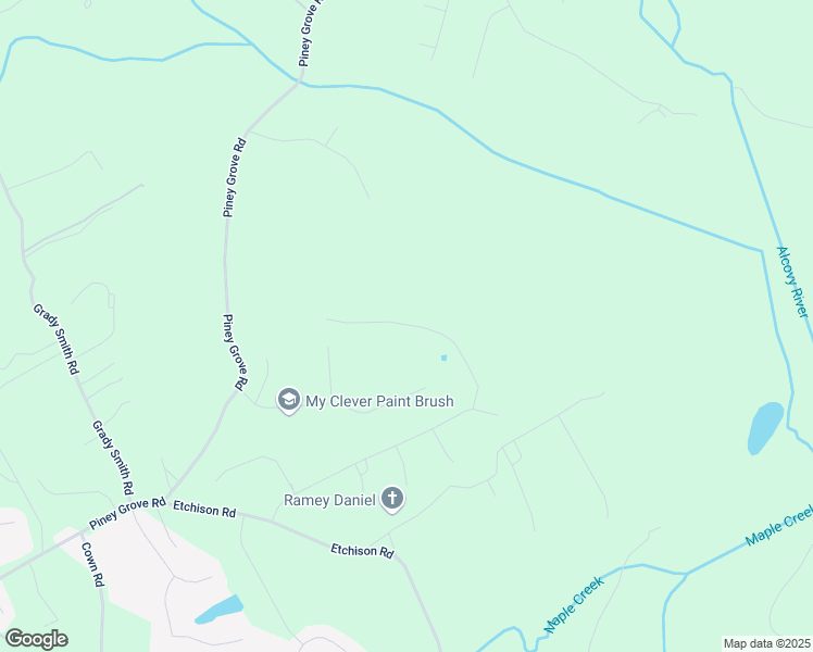 map of restaurants, bars, coffee shops, grocery stores, and more near Cherry Bark Court in Walton County