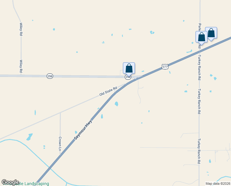 map of restaurants, bars, coffee shops, grocery stores, and more near 9017 Seymour Highway in Wichita Falls