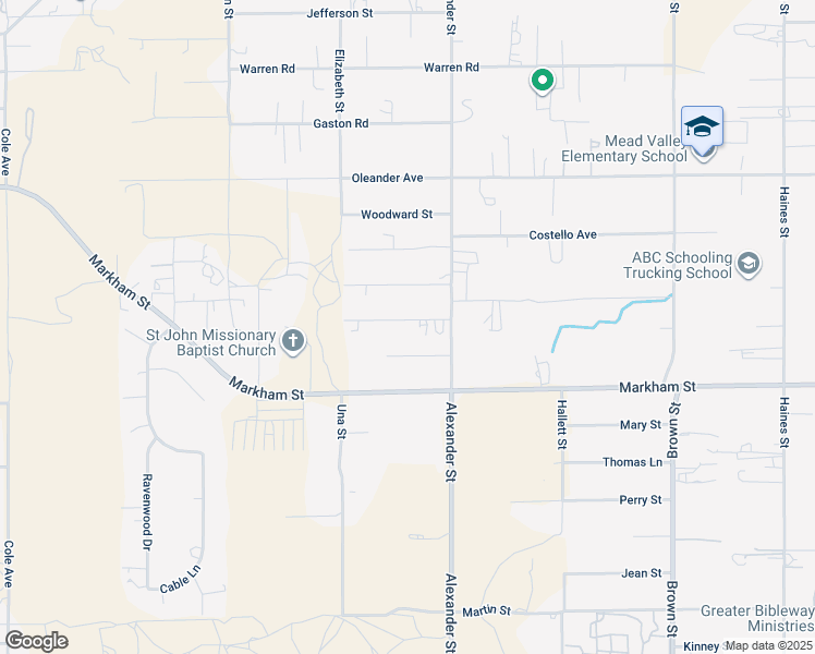 map of restaurants, bars, coffee shops, grocery stores, and more near 20399 Bailly Street in Perris