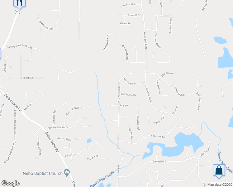 map of restaurants, bars, coffee shops, grocery stores, and more near 273 Mill Pointe Trail in Dallas