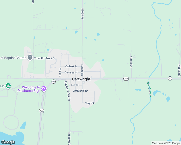 map of restaurants, bars, coffee shops, grocery stores, and more near 506 Denison Street in Cartwright