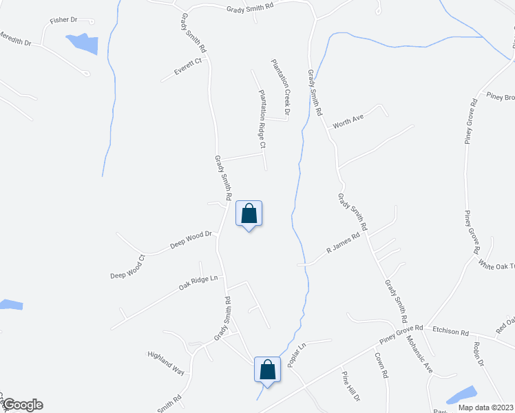 map of restaurants, bars, coffee shops, grocery stores, and more near 3995 Grady Smith Road in Loganville
