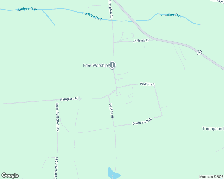 map of restaurants, bars, coffee shops, grocery stores, and more near 5414 Hampton Road in Conway