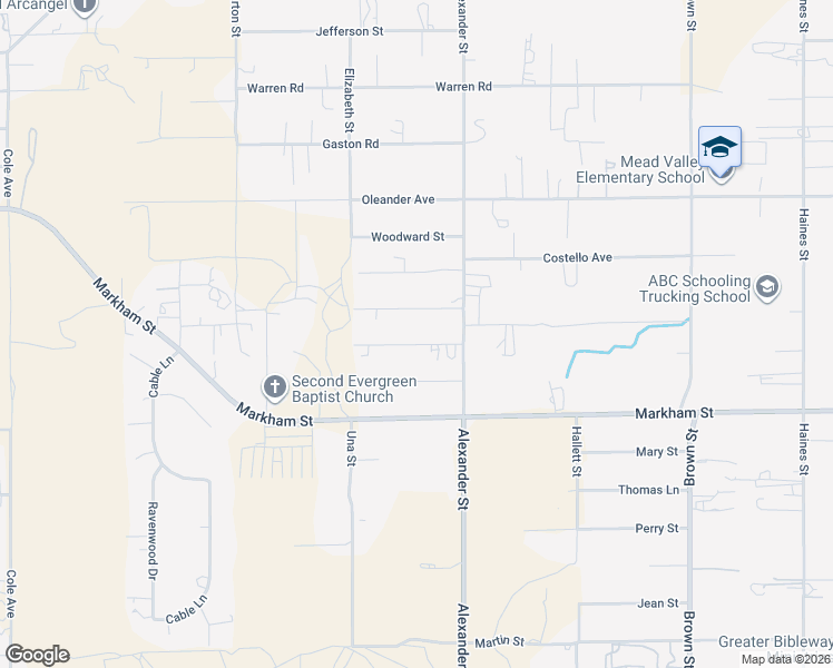 map of restaurants, bars, coffee shops, grocery stores, and more near 20398 Bailly Street in Perris