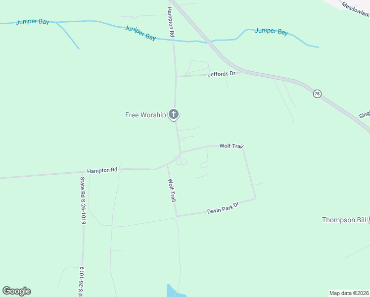 map of restaurants, bars, coffee shops, grocery stores, and more near 5361 Hampton Road in Conway