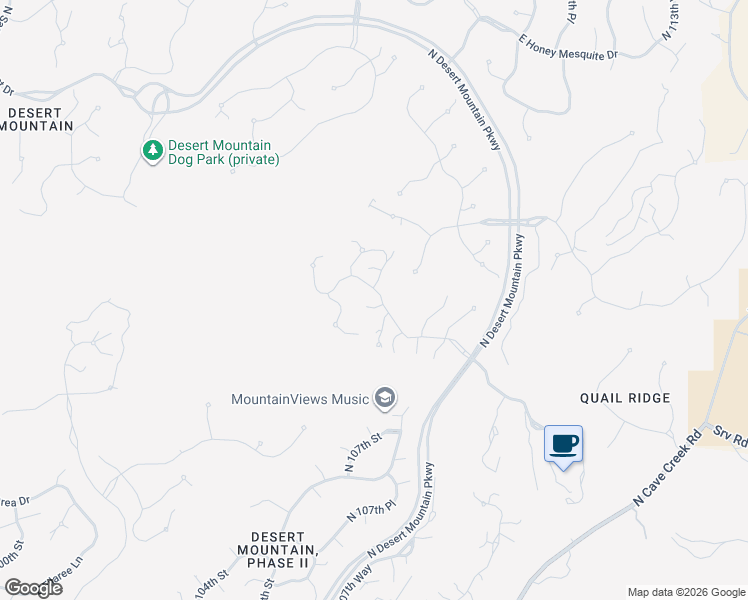 map of restaurants, bars, coffee shops, grocery stores, and more near 10739 East Prospect Point Drive in Scottsdale