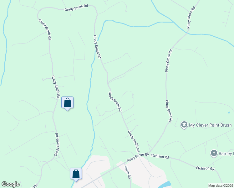 map of restaurants, bars, coffee shops, grocery stores, and more near 3590 Grady Smith Road in Loganville