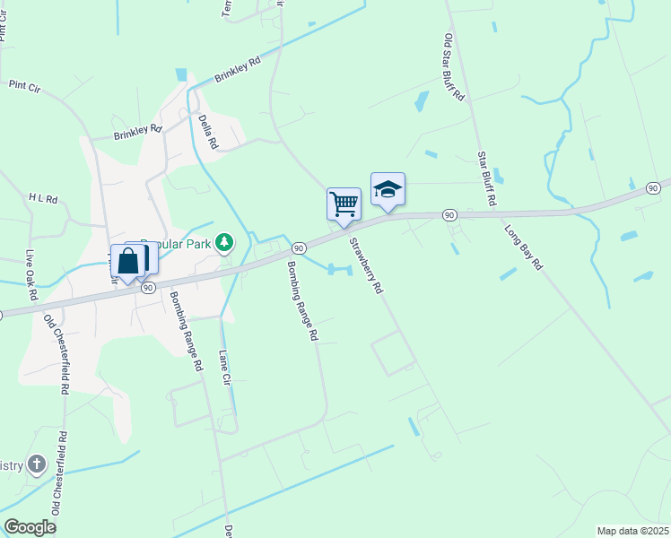 map of restaurants, bars, coffee shops, grocery stores, and more near 8716 South Carolina 90 in Longs