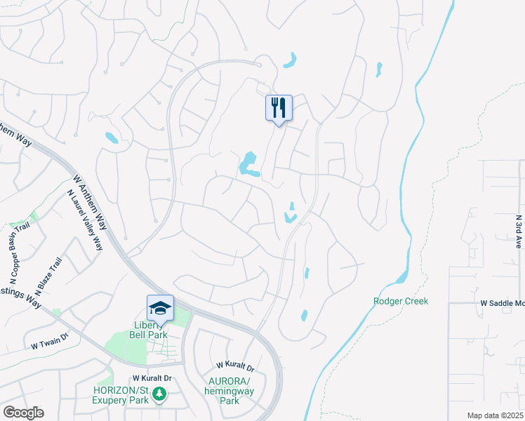 map of restaurants, bars, coffee shops, grocery stores, and more near 40621 North La Cantera Drive in Phoenix