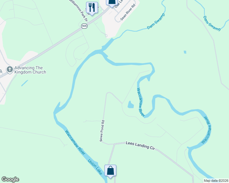 map of restaurants, bars, coffee shops, grocery stores, and more near 884 Rowe Pond Road in Conway