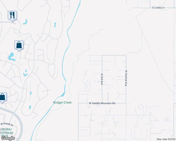 map of restaurants, bars, coffee shops, grocery stores, and more near 40713 North 6th Avenue in Phoenix