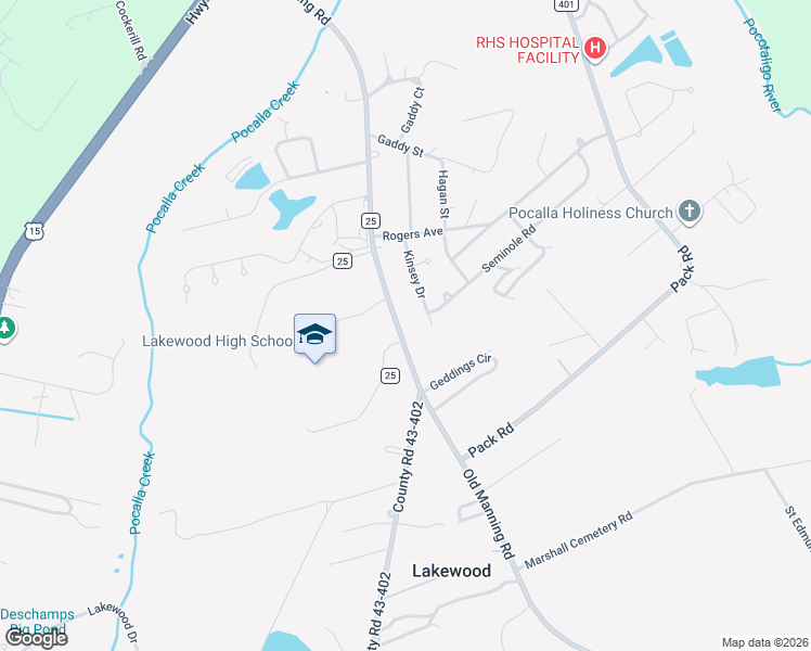 map of restaurants, bars, coffee shops, grocery stores, and more near 347 Old Manning Road in Sumter