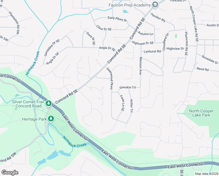map of restaurants, bars, coffee shops, grocery stores, and more near 4090 Deerwood Parkway in Smyrna