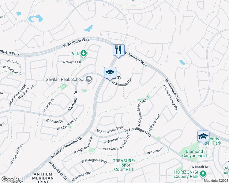 map of restaurants, bars, coffee shops, grocery stores, and more near 40812 North Citrus Canyon Trail in New River