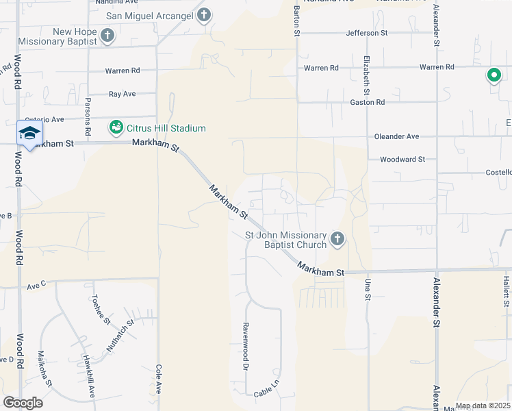 map of restaurants, bars, coffee shops, grocery stores, and more near 18251 Northstar Avenue in Riverside
