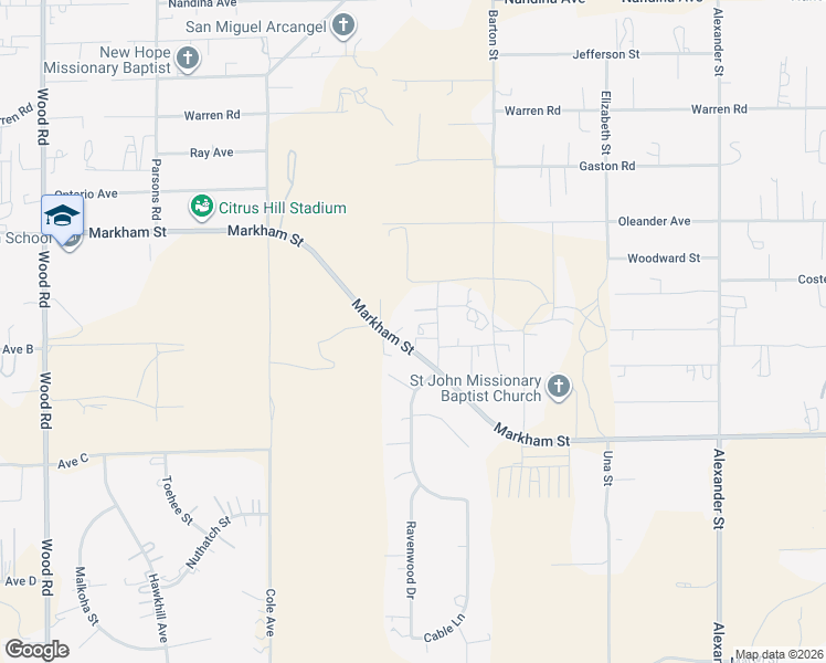 map of restaurants, bars, coffee shops, grocery stores, and more near 18251 Northstar Avenue in Riverside
