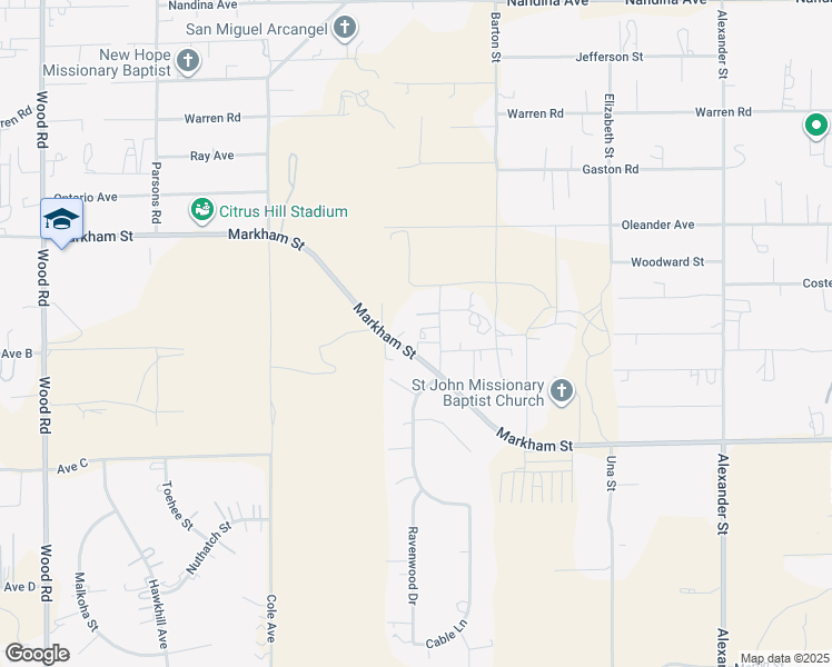 map of restaurants, bars, coffee shops, grocery stores, and more near 18251 Northstar Avenue in Riverside