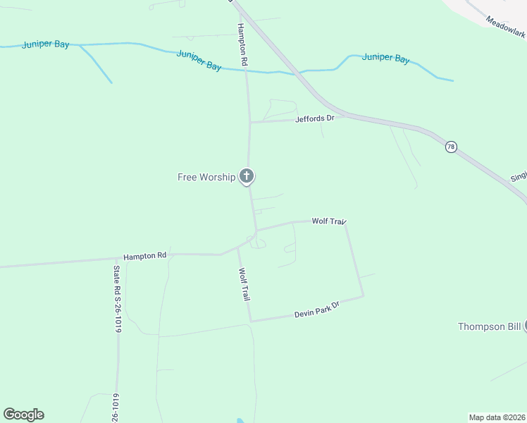 map of restaurants, bars, coffee shops, grocery stores, and more near 5361 Hampton Road in Conway