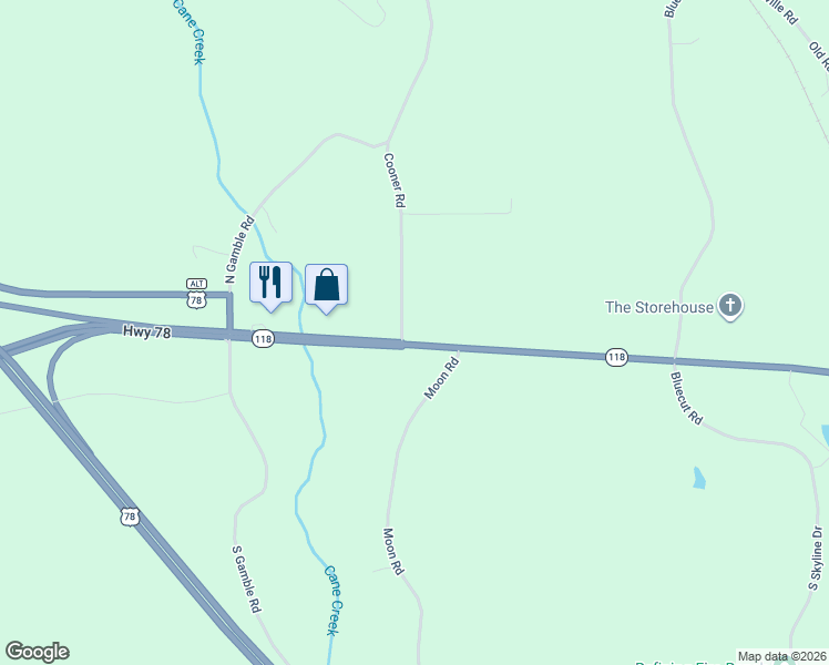 map of restaurants, bars, coffee shops, grocery stores, and more near 5200 Highway 78 West in Jasper