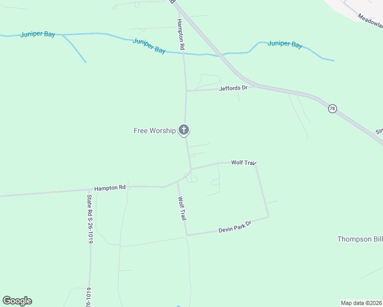 map of restaurants, bars, coffee shops, grocery stores, and more near 5361 Hampton Road in Conway