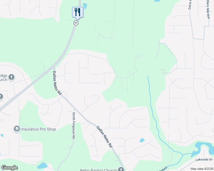 map of restaurants, bars, coffee shops, grocery stores, and more near 508 Campground School Road in Dallas