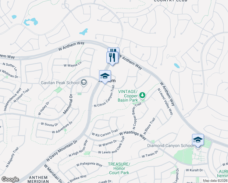 map of restaurants, bars, coffee shops, grocery stores, and more near 2477 West Memorial Drive in Phoenix