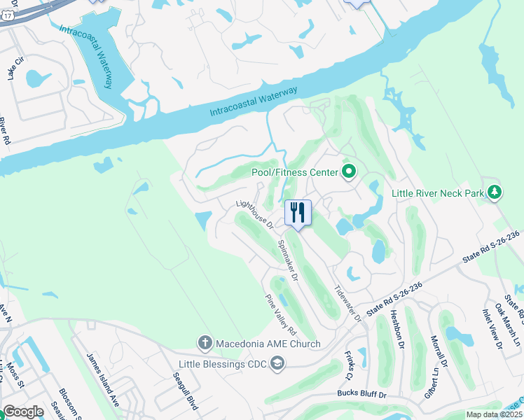 map of restaurants, bars, coffee shops, grocery stores, and more near 1401 Lighthouse Drive in North Myrtle Beach
