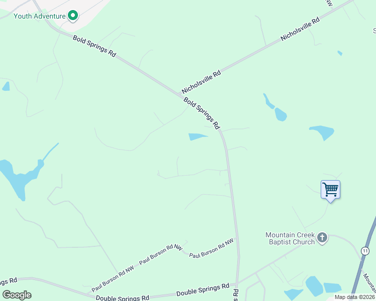 map of restaurants, bars, coffee shops, grocery stores, and more near 1605 Market Square in Monroe