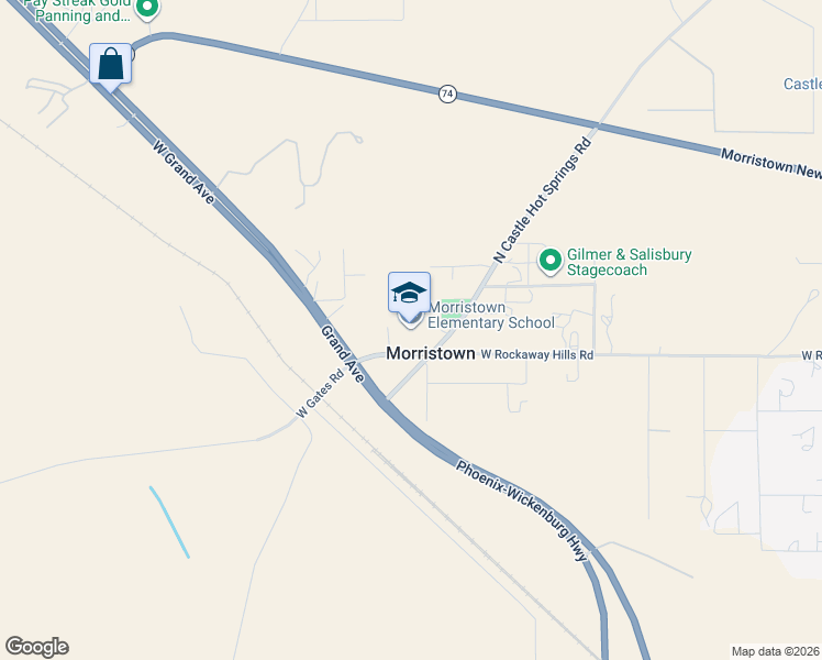 map of restaurants, bars, coffee shops, grocery stores, and more near 25950 West Rockaway Hills Road in Morristown