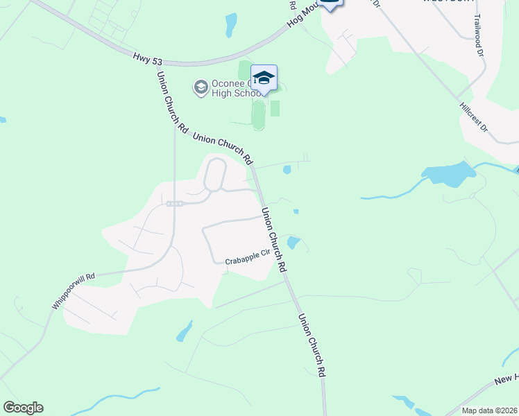 map of restaurants, bars, coffee shops, grocery stores, and more near 1310 Crabapple Circle in Watkinsville