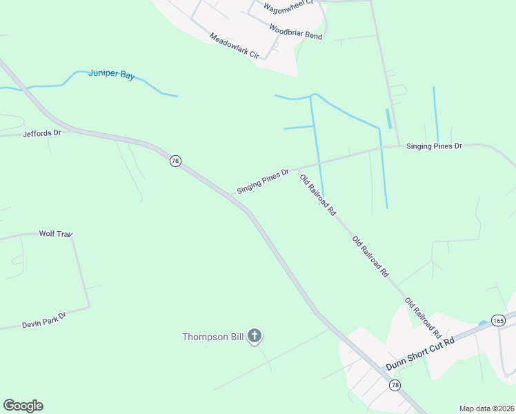 map of restaurants, bars, coffee shops, grocery stores, and more near 2039 Singing Pines Drive in Conway