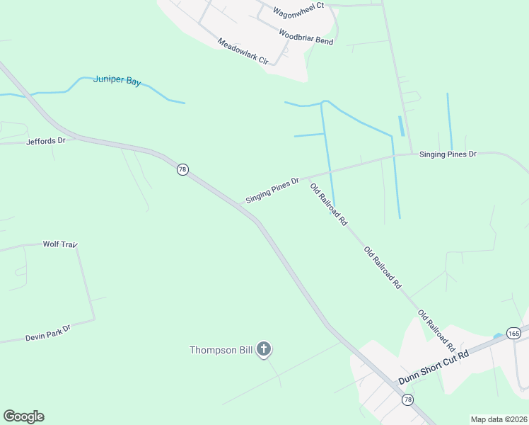 map of restaurants, bars, coffee shops, grocery stores, and more near 2039 Singing Pines Drive in Conway