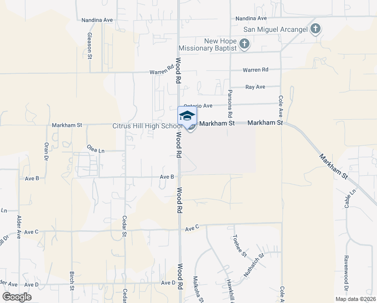 map of restaurants, bars, coffee shops, grocery stores, and more near 18122 Wood Road in Riverside