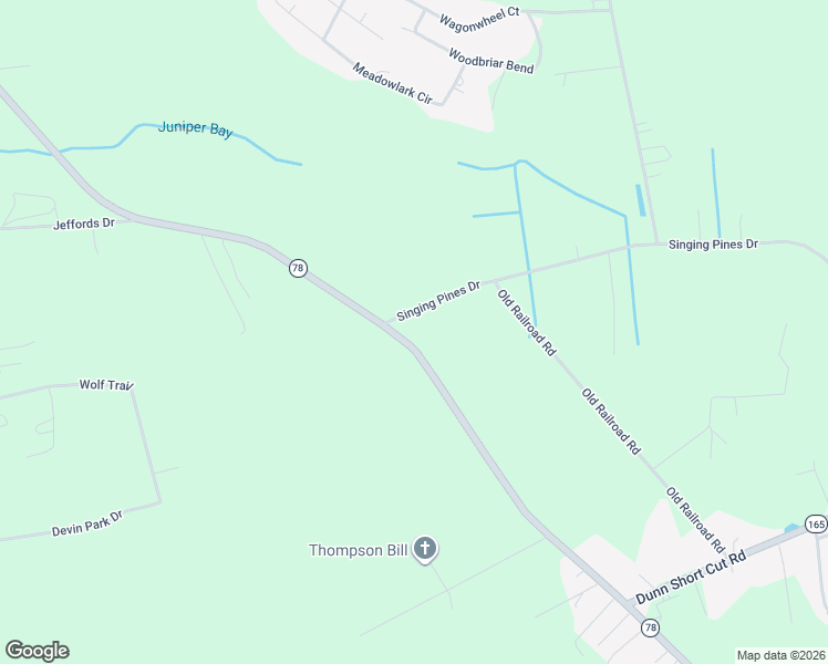 map of restaurants, bars, coffee shops, grocery stores, and more near 2039 Singing Pines Drive in Conway