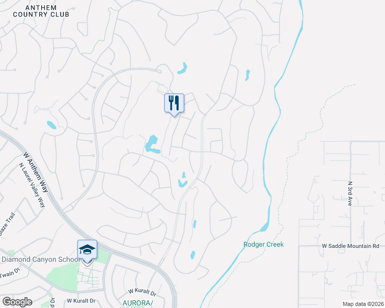 map of restaurants, bars, coffee shops, grocery stores, and more near 40826 North Lytham Court in New River